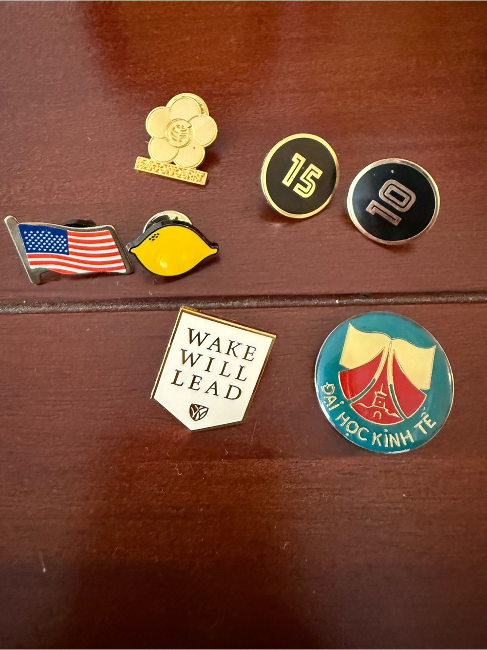 Assortment of various pins
